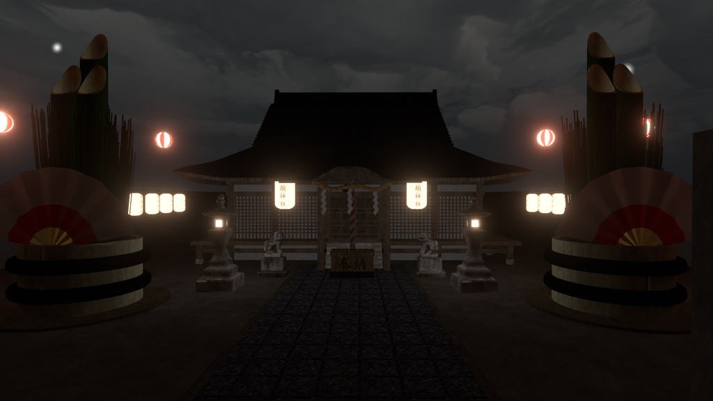 VRChat想定 神社