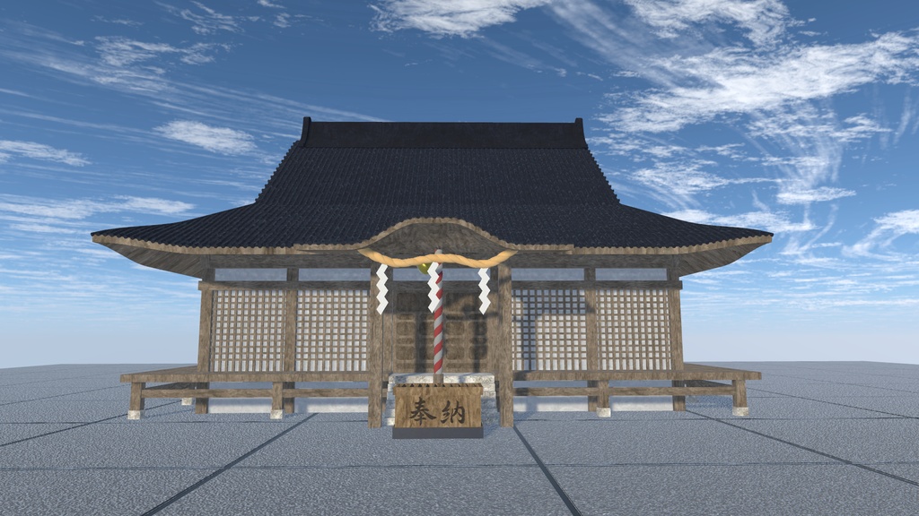 VRChat想定 神社