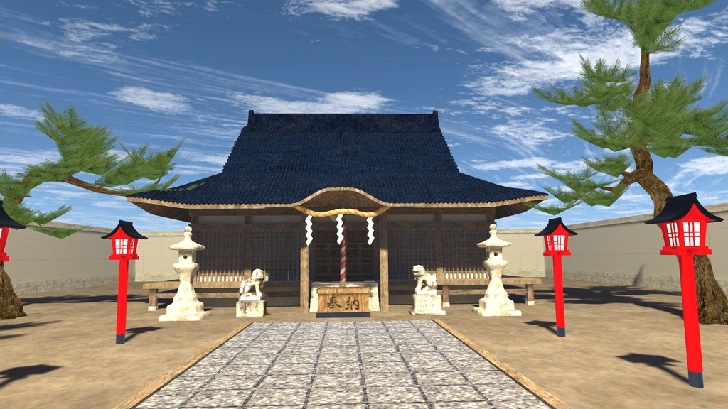 VRChat想定 神社