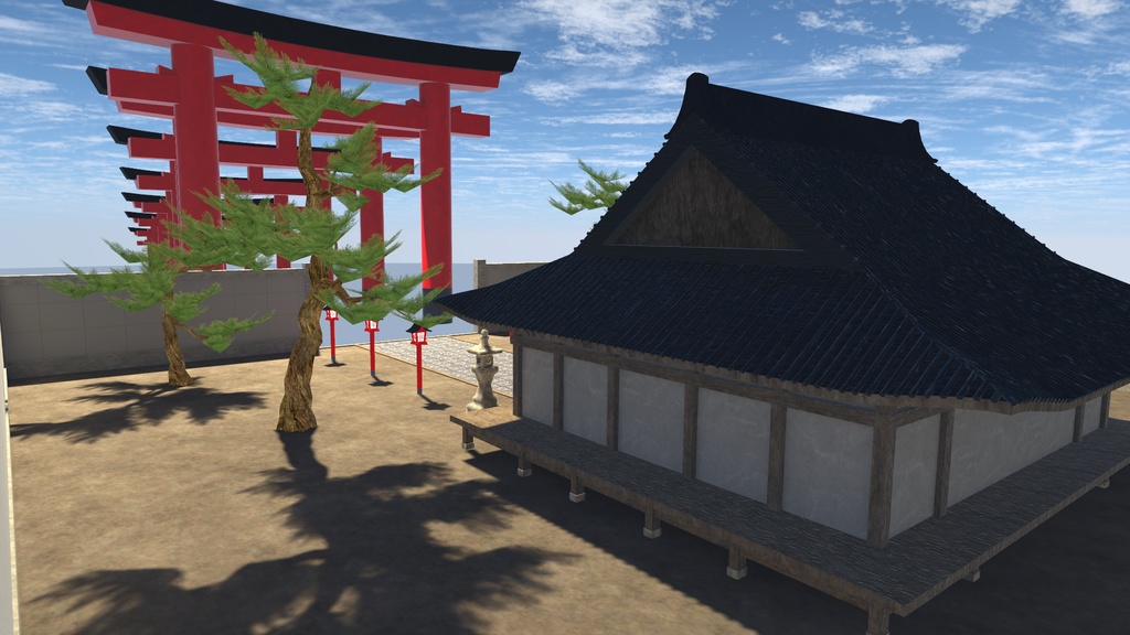 VRChat想定 神社