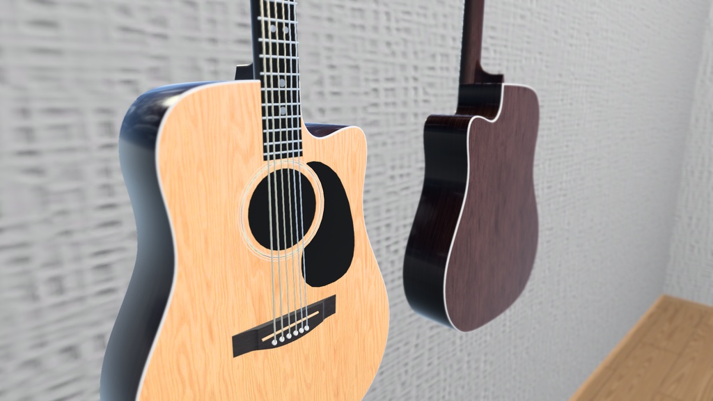 VRC想定 アコースティックギター(Cut-Away)