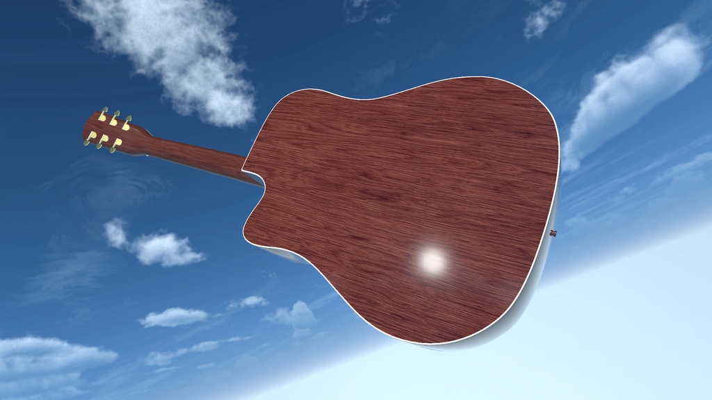 VRC想定 アコースティックギター(Cut-Away)