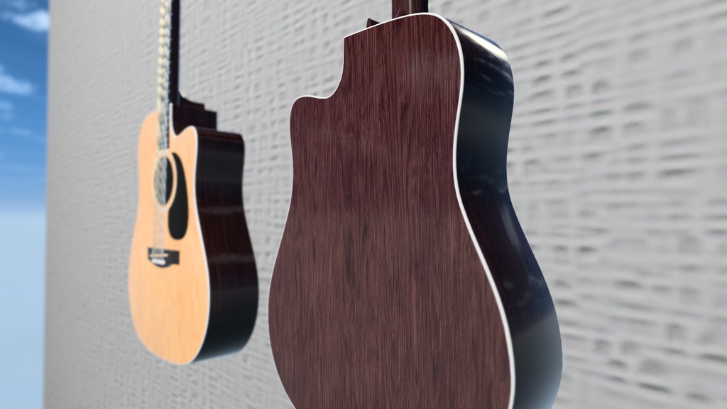 VRC想定 アコースティックギター(Cut-Away)