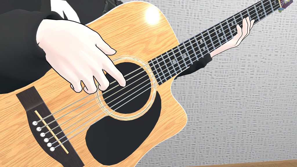 VRC想定 アコースティックギター(Cut-Away)