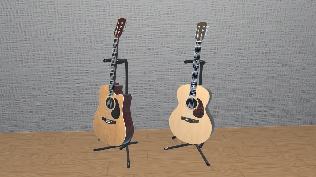 VRC想定 アコースティックギター(Cut-Away)