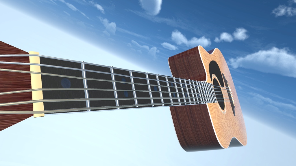 VRC想定 アコースティックギター(Cut-Away)
