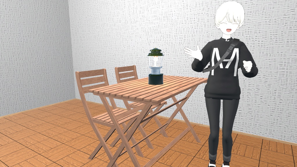 VRChat想定 ガーデンテーブル&チェア