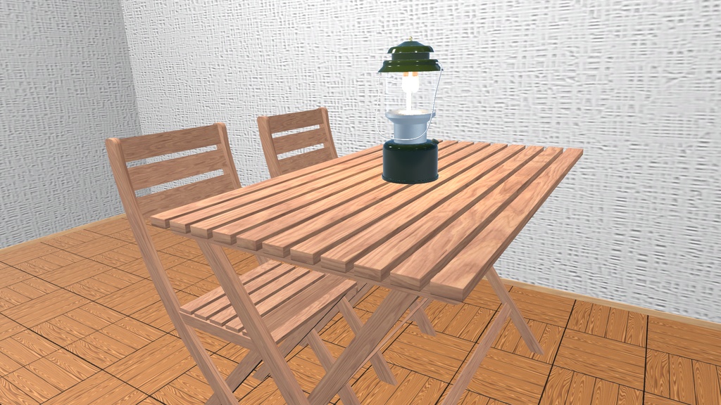 VRChat想定 ガーデンテーブル&チェア