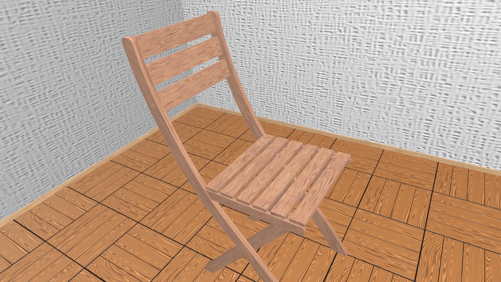 VRChat想定 ガーデンテーブル&チェア