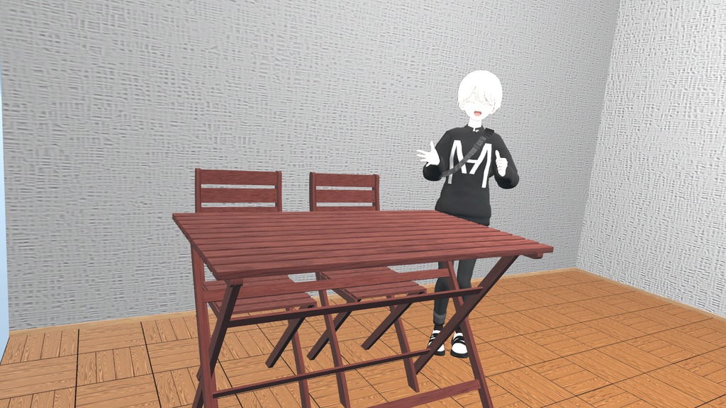 VRChat想定 ガーデンテーブル&チェア