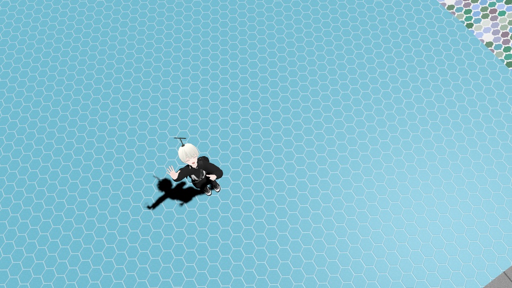 VRChat想定 ハニカム構造タイル