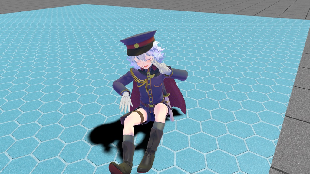 VRChat想定 ハニカム構造タイル
