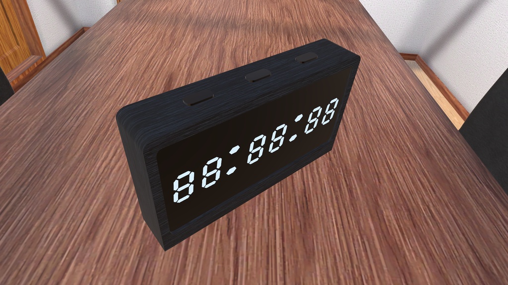 VRChat想定 デジタル時計