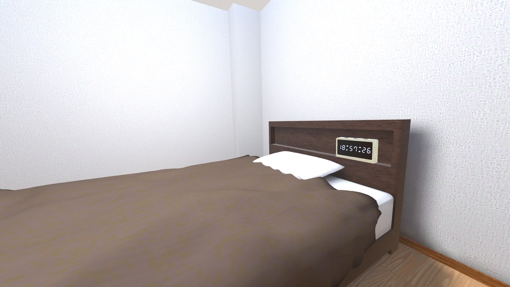 VRChat想定 デジタル時計