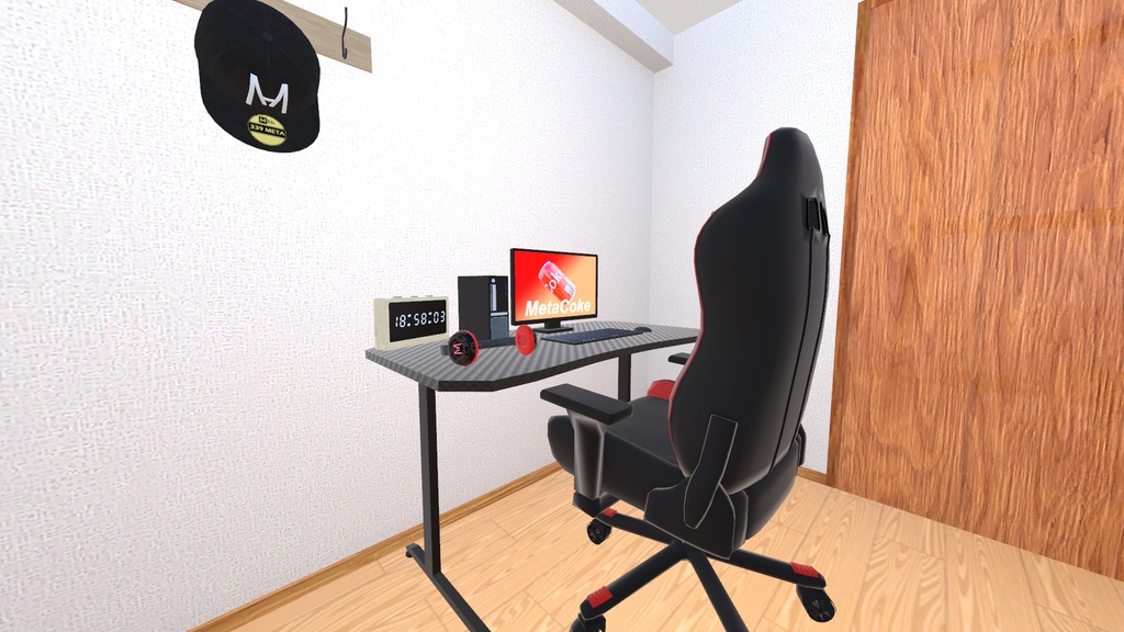 VRChat想定 デジタル時計