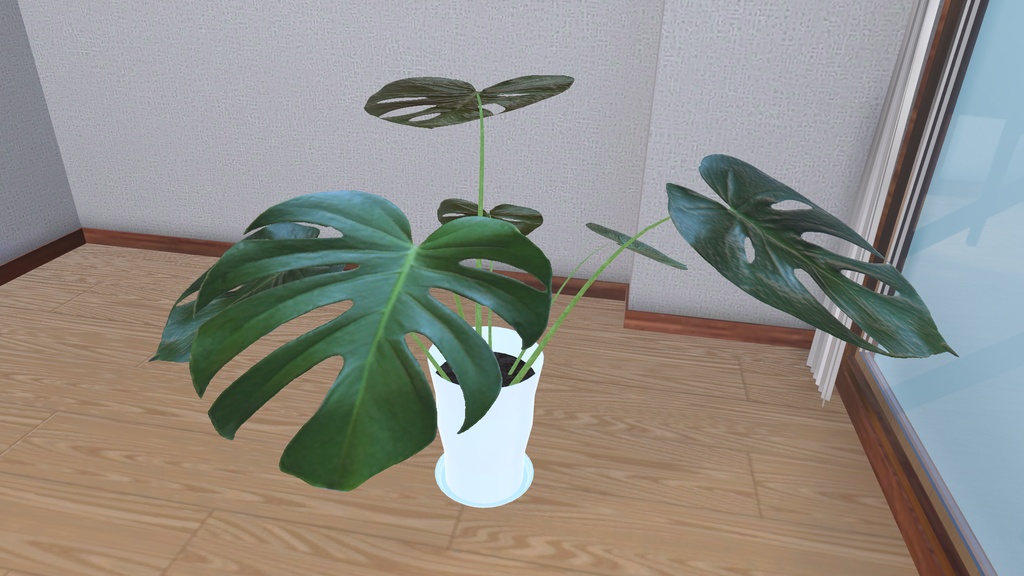 VRChat想定 モンステラ