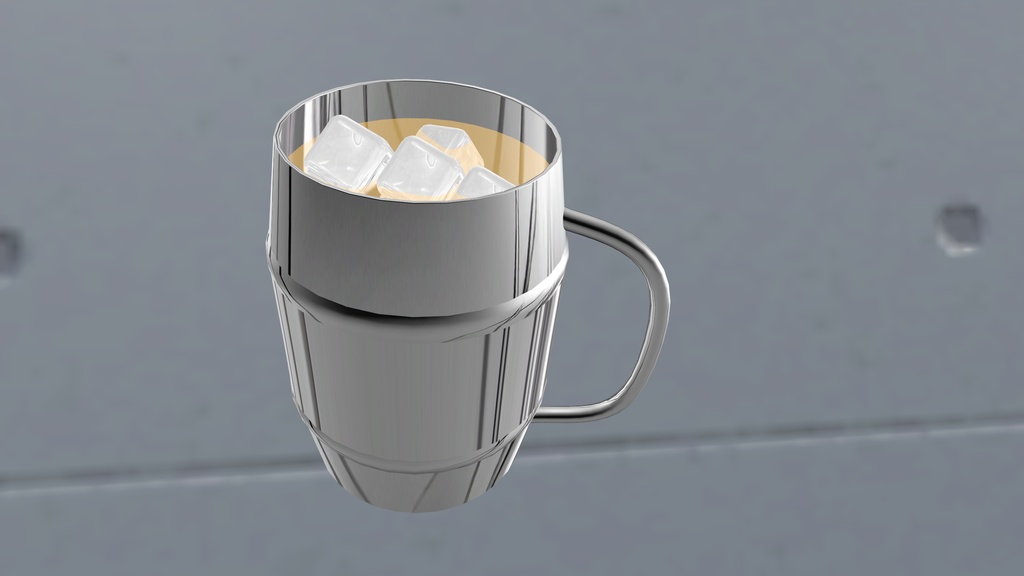 VRChat想定 カラカラハイボールジョッキ