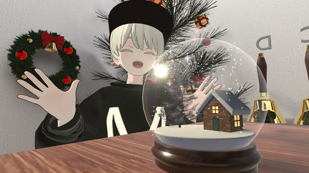 VRChat想定 スノードーム
