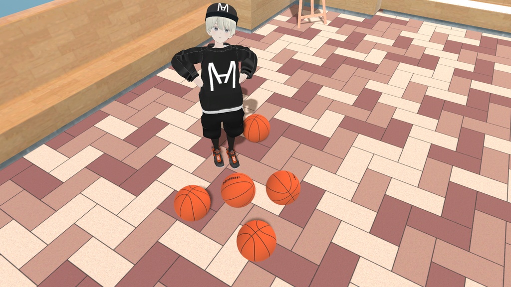 VRChat想定 バスケセット