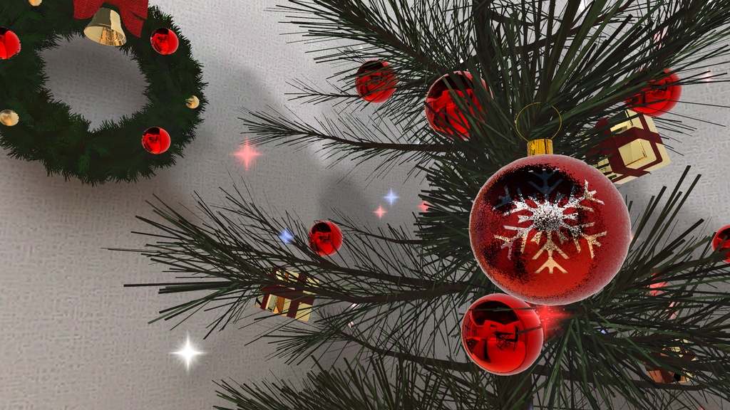 VRChat想定 クリスマスオーナメント(SnowFlake)