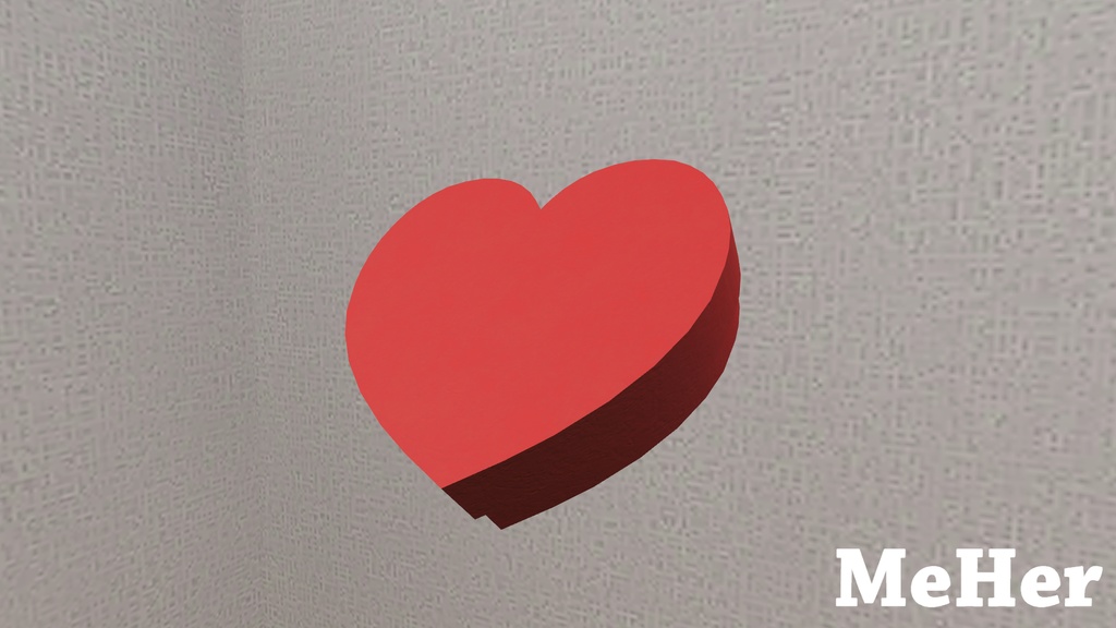 VRChat想定 バレンタインチョコ