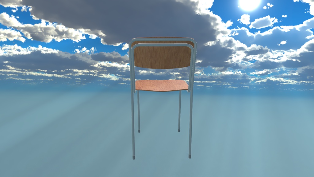 VRChat想定 学校の机&椅子