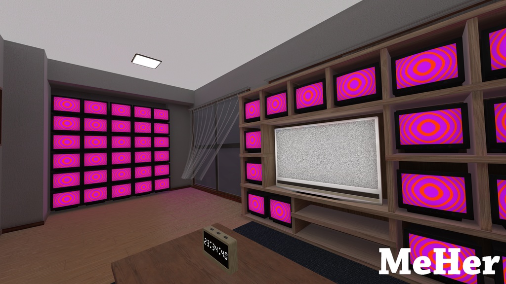 VRChat想定 ブラウン管テレビ