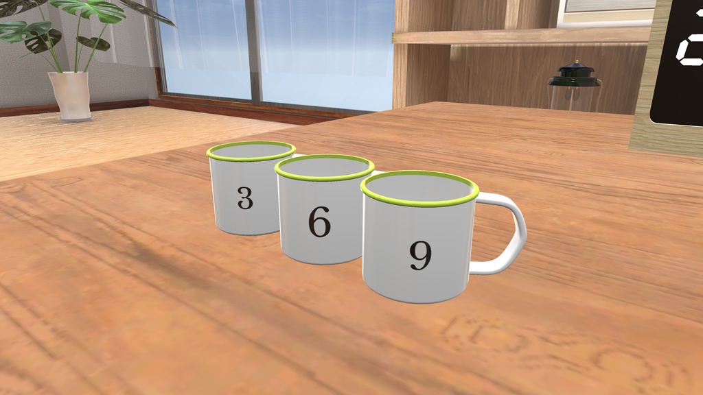 VRChat想定 おしゃれコップ