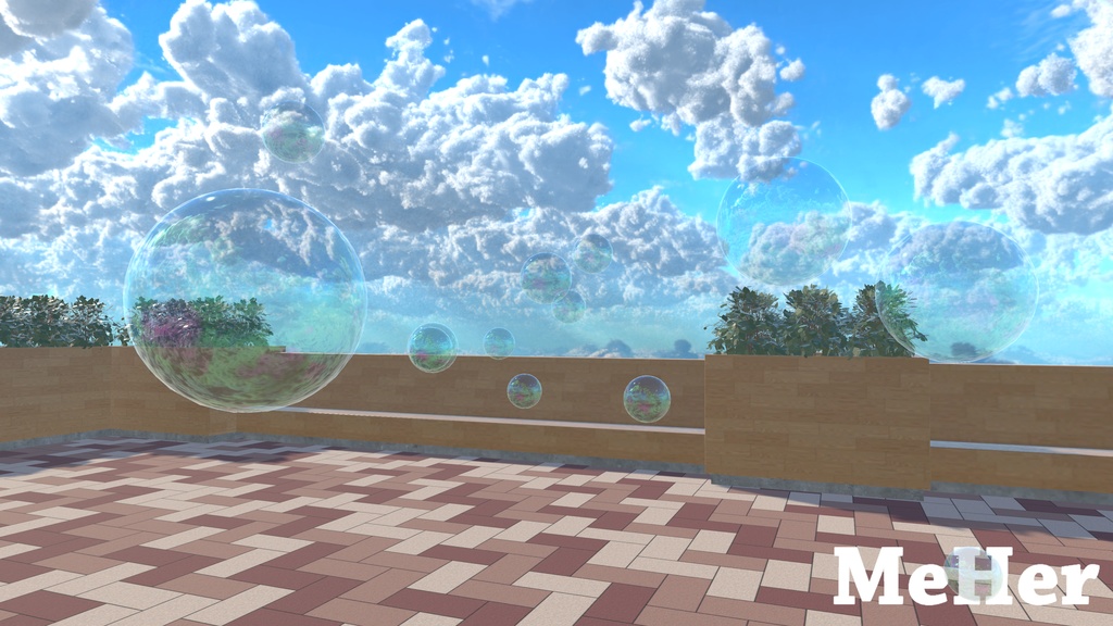 VRChat想定 シャボン玉