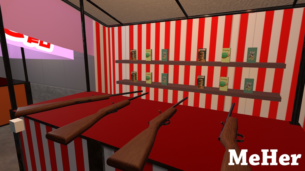 VRChat想定 射的用コルク銃