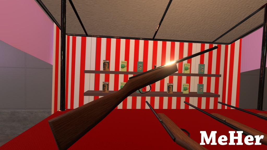 VRChat想定 射的用コルク銃