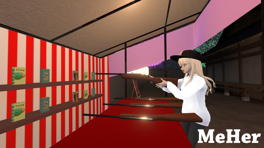 VRChat想定 射的用コルク銃