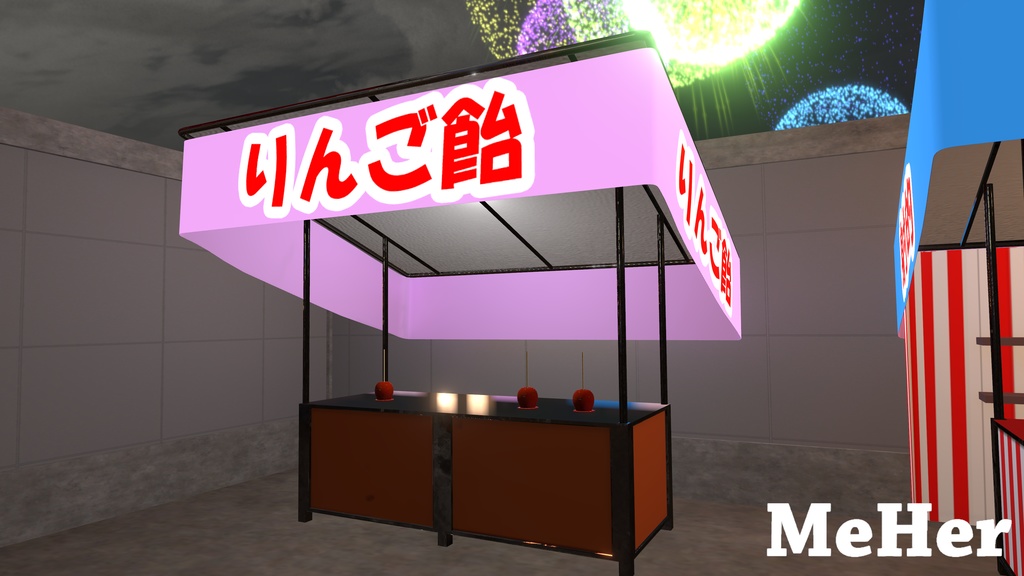 VRChat想定 お祭り屋台