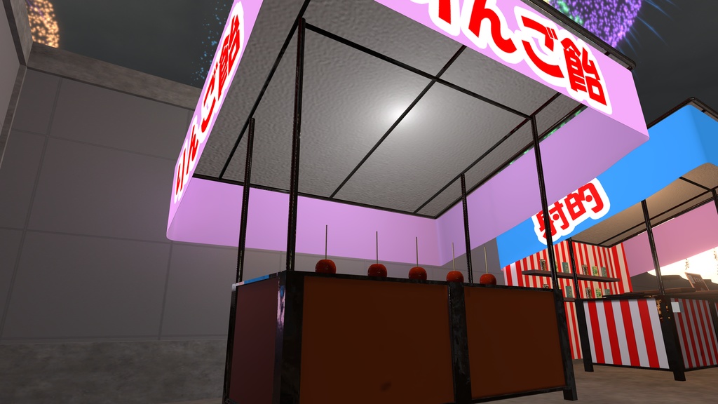 VRChat想定 お祭り屋台