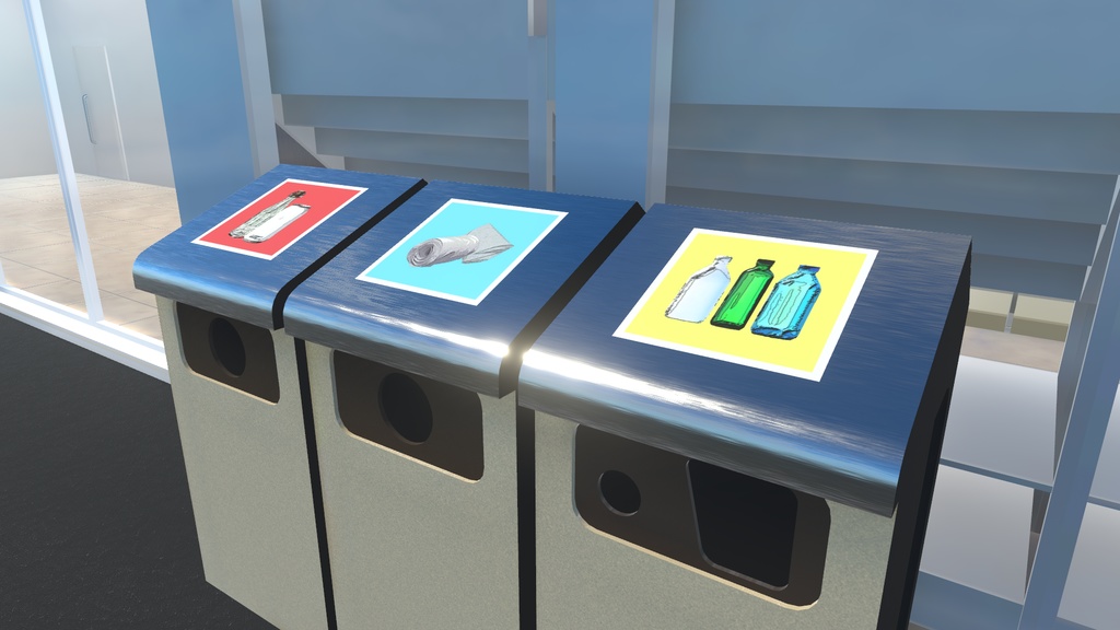 VRChat想定 ゴミ箱