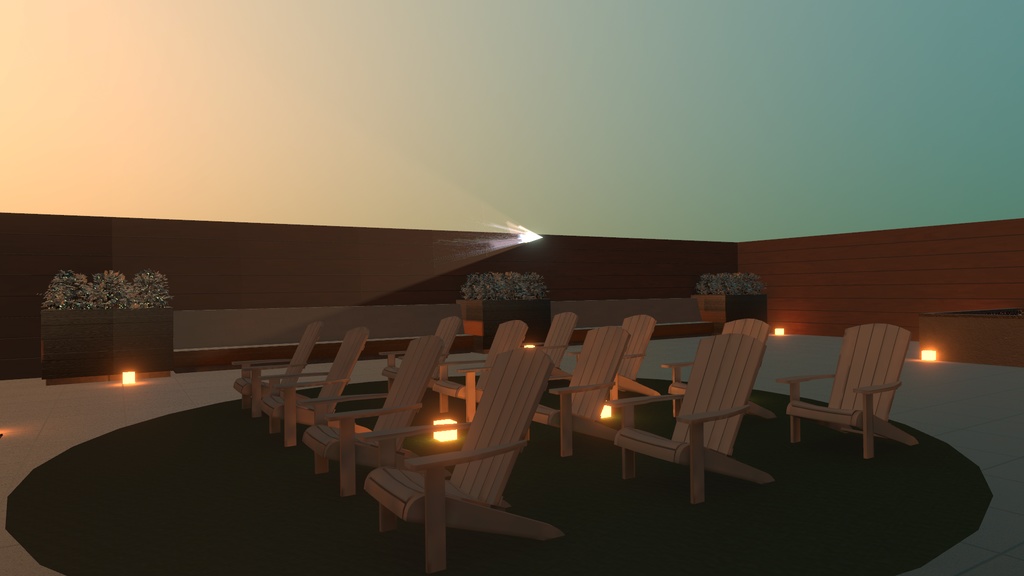 VRChat想定 サウナワールドセット