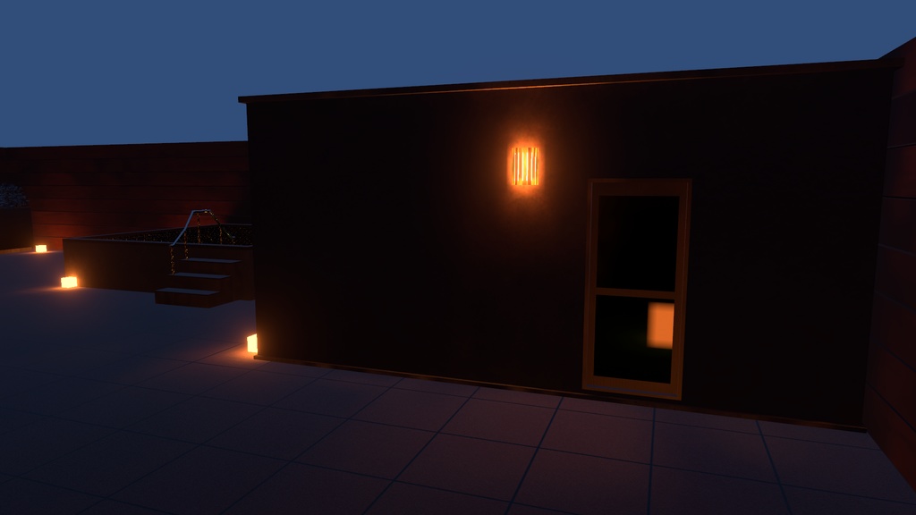 VRChat想定 サウナワールドセット