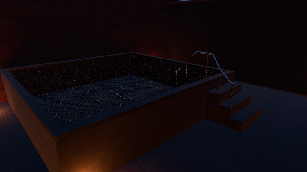 VRChat想定 サウナワールドセット