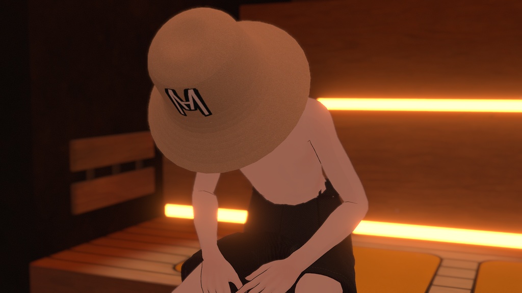 VRChat想定 サウナハット