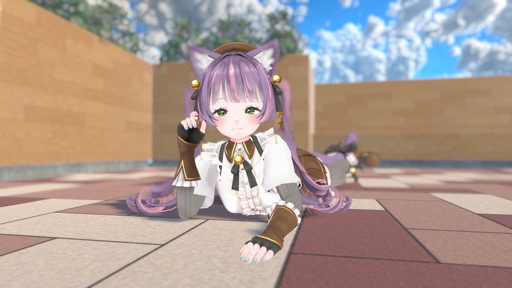 VRChat想定 ポートレートモデルポーズ集