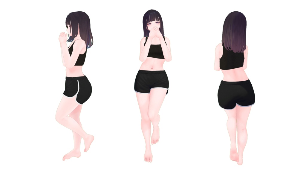 VRChat想定 ポートレートモデルポーズ集