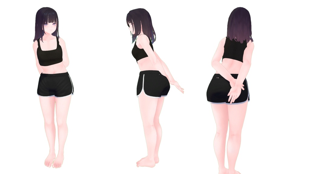 VRChat想定 ポートレートモデルポーズ集