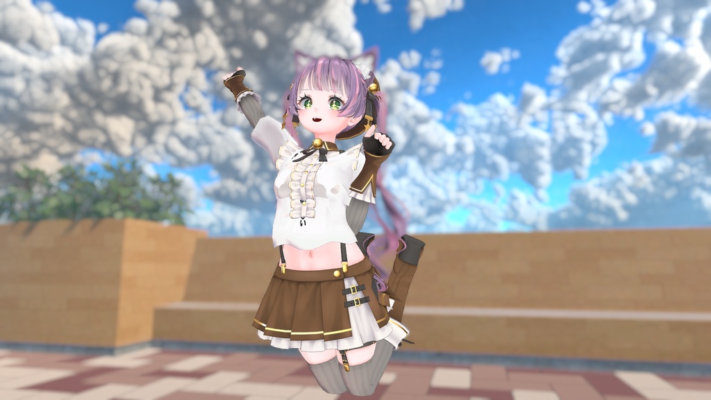 VRChat想定 ポートレートモデルポーズ集