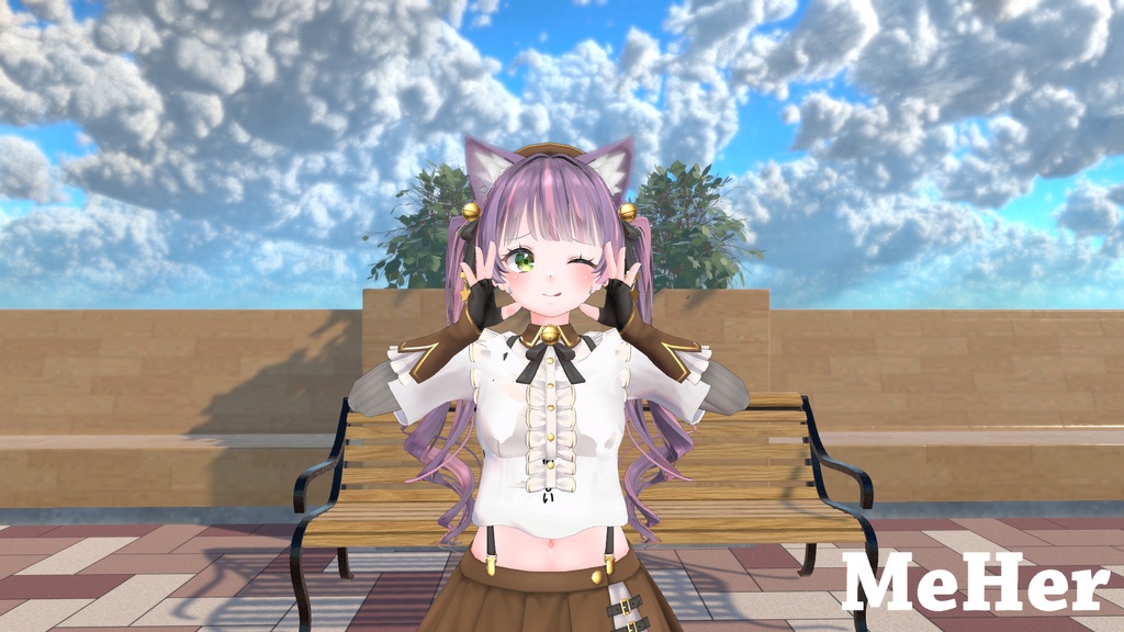 VRChat想定 ポートレートモデルポーズ集
