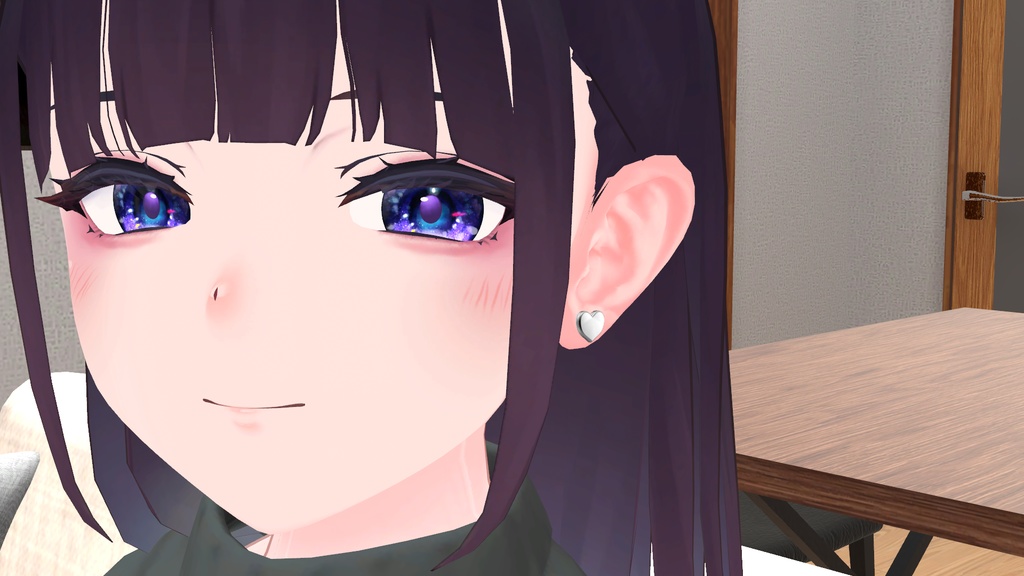VRChat想定 HeartGoldピアス