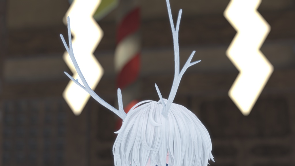 VRChat想定 龍の角