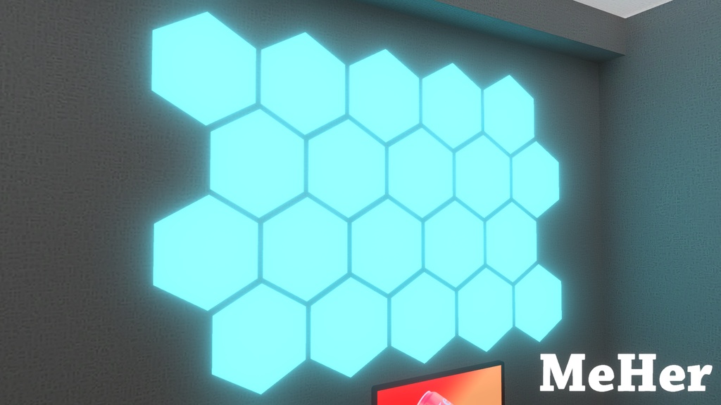 VRChat想定 パネルディスプレイ