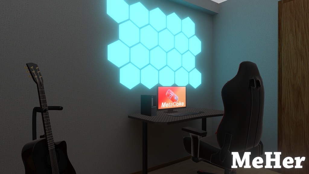 VRChat想定 パネルディスプレイ