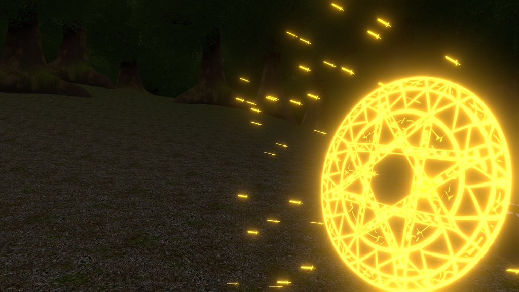 VRChat想定 光剣魔法