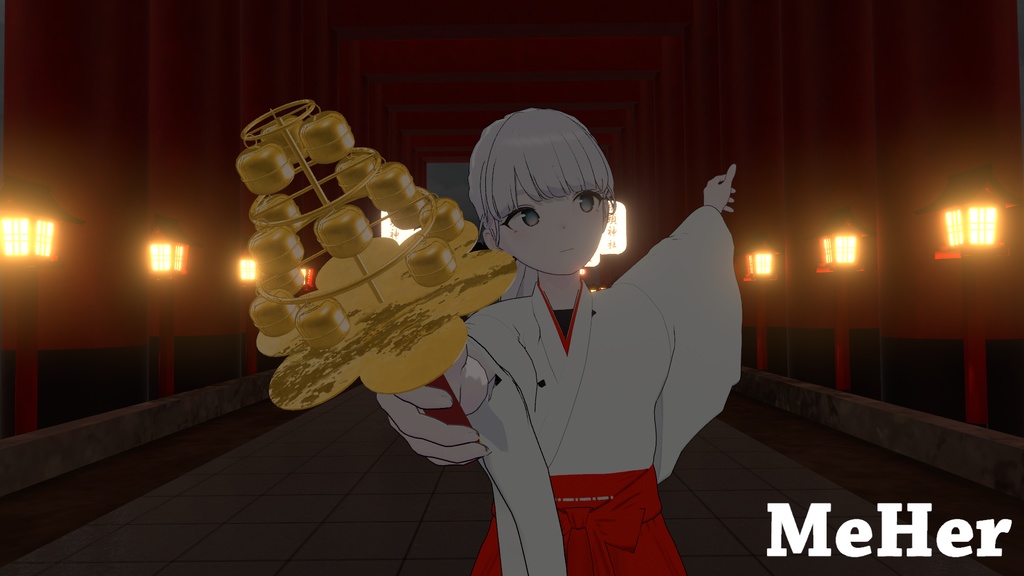 VRChat想定 三番叟鈴